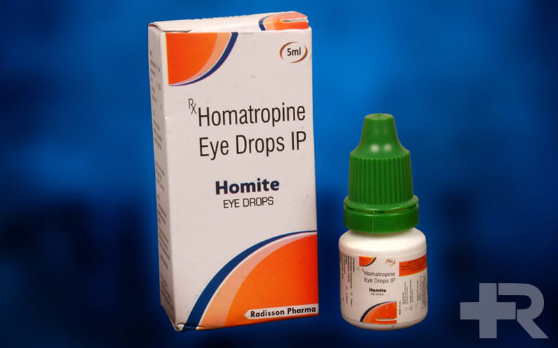قطره چشمی هماتروپین برای گشاد کردن مردمک چشم (میدریاز) و فلج موقت عضله مژگانی استفاده می‌شود.