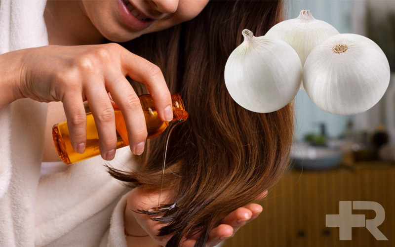 یکی از خواص آب پیاز برای مو، کمک به افزایش ضخامت مو و رشد مجدد مو است.