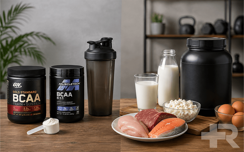 BCAA,BCAA چیست مقایسه مکمل BCAA با منابع غذایی پروتئین کامل